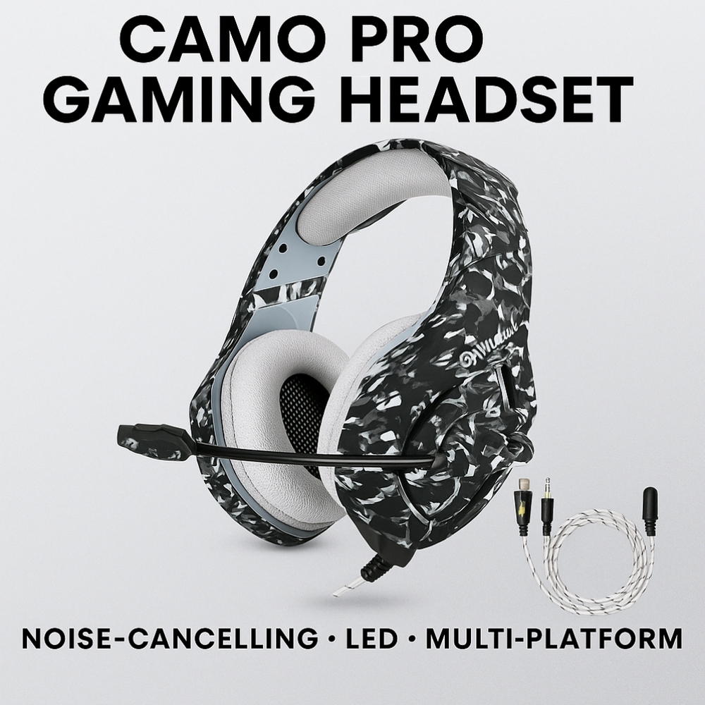 ONIKUMA K1 Stereo Bass Gaming Headset — Surround Sound, LED, PC & PS4